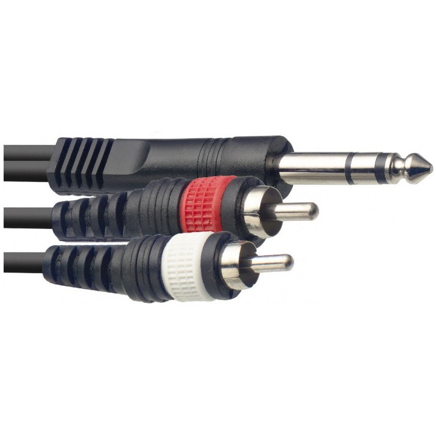 Fotografie Stagg SYC2/PS2CM E, kabel 1x stereo JACK/2x RCA, 2m