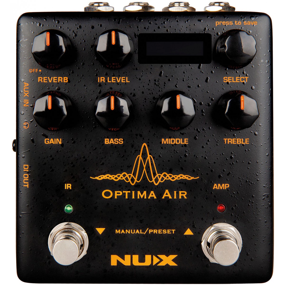 Fotografie NU-X Optima Air, Acoustic Simulator & IR Loader Pedal