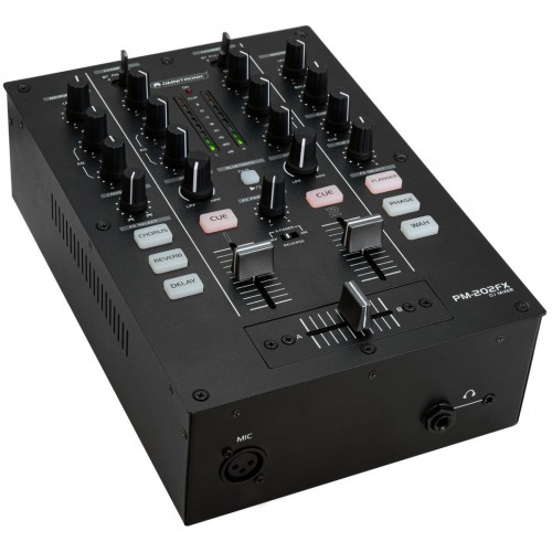 OMNITRONIC PM-202FX 2-kanálový DJ mixážní pult s filtrem, FX a Bluetooth