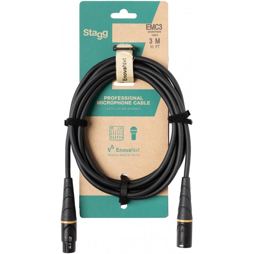 Stagg EMC3, mikrofonní kabel XLR/XLR, 3m